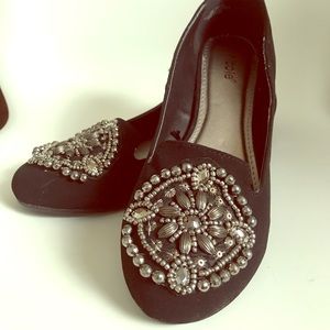 Black glam loafers